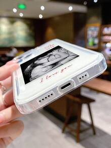 Customized Personalized Photo Phone Case, Compatible With IPhone 11 12 13 14 15 16 Pro Maxng A53 A33 A34, Transparent Full Coverage Phone Case, Ideal For Couples, Anniversary, Birthday, Personal, Pet Photos - Clear - View 4