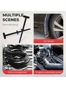 100 fascette stringicavo in nylon per uso generale, fascette stringicavo, attrezzo multiuso in plastica per fascette stringicavo, morsetti a fascetta stringicavo tipo chiodo, utilizzati per legature e fissaggi quotidiani