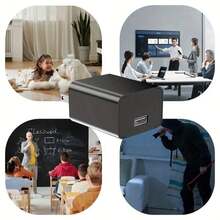 Mini 1080P HD Security Camera With 64GB Built-In Storage, Motion Detection, Night Vision, USB Charging, No WiFi Needed For Indoor Home Monitoring - Đen + 32GB - Xem 8