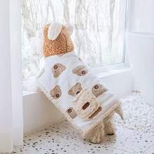 Pet Autumn/Winter Apparel, Korean Style Cute Cat & Dog Clothes, Blanket, Pajamas, Dog Robe, Cat & Dog Cloak Suitable For Cats And Small/Medium/Large Dogs - Khaki - View 6