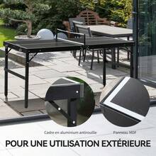 Table Tennis Table - Noir - Voir 4