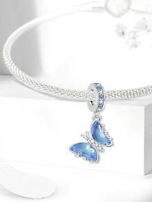 1件装 时尚925纯银蝴蝶系列串珠，适合女士手链、手镯DIY首饰制作及日常穿搭配饰，适合女孩佩戴 - 串珠 - 查看 7