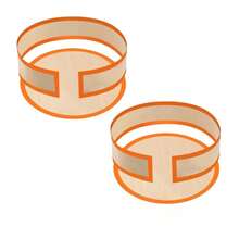 4pcs Reusable Non-Stick Silicone Baking Mat Set - Heat Resistant, For Cookies, Macarons, Bread, Pastries, Prevents Cake Sticking On Edges, Protects Cake Sides And Bottom, Suitable For Cheesecake, Macarons, Pizza Making