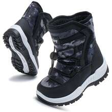 Boys' Snow Boots, Boys' Outdoor Shoes, Boys' Fashion Shoes, Boys' Shoes, Girls' Snow Boots, Boys' Snow Boots, Girls' Snow Boots - Black - View 2