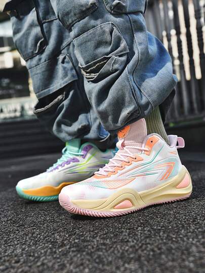 男士运动鞋冬鞋女篮球鞋秋季新款PU皮防水防滑减震轻便高帮学生运动靴