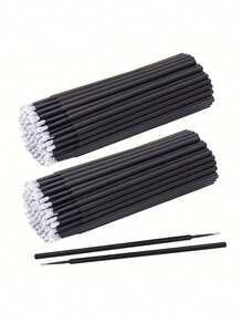 500 PCS Disposable Micro Brush Applicators Microfiber Wands For Eyelashes Extensions And Makeup Application (Head Diameter: 2.0mm), Eyebrow Brush, Eyeshadow Brush, Brush - Black - View 12