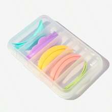 5pcs Silicone Eyelash Curler Pads, Eyelash Lift Shields, 3D Eyelash Curler Accessories, Applicator Tools