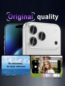 2-Pack Silver Hawk Eye Tempered Glass Camera Lens Protector, High Definition, Scratch Resistant, Compatible With IPhone 11/12/13/14/15/16/17/17 Air/17 Pro/17 Pro Max Series