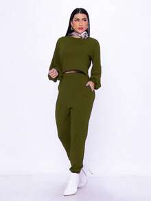 Women Tops - 軍綠色 - 查看 2