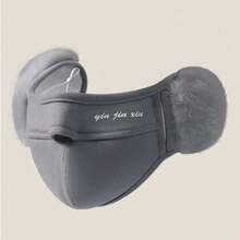 1pc Winter Warm Mouth & Ear Cover Mask For Women, High-Quality Windproof Cold-Proof Fleece Ear Warmer Cycling Face Mask