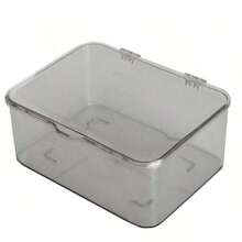 1pc Transparent Flip-Top Storage Box With Dust-Proof, Stackable Drawer Organizer Designed For Hair Clips, Headbands, Elastics And Accessories, Clear Vanity And Desk Display Solution, Space-Saving, Multipurpose, Compact Design For Bathroom Counter, Bedroom Dresser, Living Room Shelf, And Desk Top Organization - Multicolor - View 7