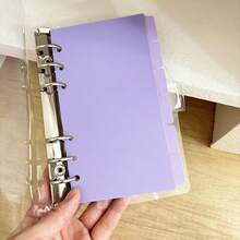 A4/A5/A6/A7 环形分隔页 6/8 页活页夹分隔页 PP 分隔页 预算书配件 日记本 日程本 笔记本配件