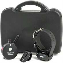 Educator Collar de entrenamiento para perros, control remoto, 100 niveles de estimulación, sensación de golpeo, luz nocturna, impermeable, recargable, 1 milla, negro(Negro 1 Mile 1 Dog) - Tipo 8 - Ver 2