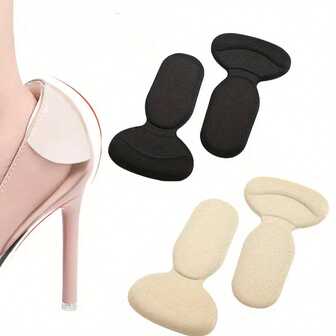 1 对防磨损鞋跟贴，可调节高跟鞋半码垫，防掉鞋垫，鞋码转换工具，舒适女式鞋跟垫
