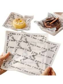 10/50/100 sztuk białych francuskich papierów do pieczenia, papier pochłaniający tłuszcz z smażonych potraw, specjalny papier do smażenia w kuchni, odtłuszczający papier do pakowania frytek z grilla i smażonego kurczaka, papier do pieczenia, odpowiedni do deserów, hamburgerów, ciast, odpowiedni na Święto Dziękczynienia i Boże Narodzenie