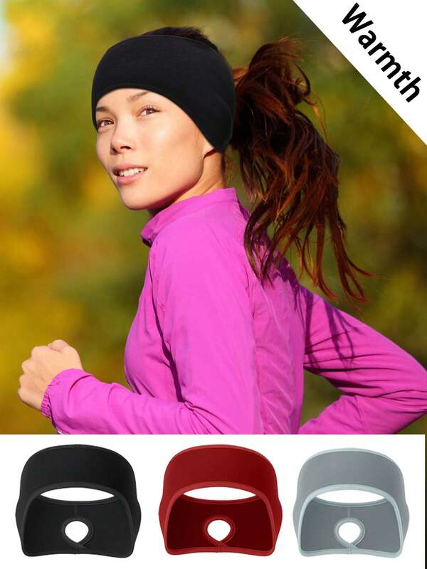 Diadema de invierno para mujer con coleta - Orejera térmica para correr y esquiar | Banda para el cabello antideslizante para yoga en colores surtidos | Accesorio deportivo perfecto para clima frío para actividades al aire libre, accesorio imprescindible, correr, esquiar, uso diario de invierno, al aire libre