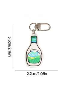Cinnamon Roll Acrylic Keychain Accessories Bag Charm Cute Backpack Pendant Keyring Gifts For Friends