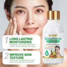 1瓶125毫升谷胱甘肽精华液，精华液，面部护理，保湿补水，温和清洁，提亮肤色。护肤，改善粗糙，淡化色斑，乳液，修复肌肤，紧致肌肤，强化肌肤屏障。 - 彩色 - 查看 2
