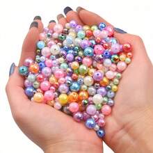 400/200/100pcs 6/8/10mm Multicolor AB Color Acrylic Dual-Color Beads For DIY Jewelry Making, Bracelet Necklace Charming Beads Crafts Accessories