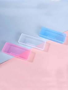 Desktop Organizer Boxes, Jewellery Box, Dust-Proof Travel Storage Boxes, Flip-Top Design For Easy Access And Organization, Makeup Brushes Storage Box, Toothbrush Organizer Box, Nail Tool Organizer - Multicolor - View 6