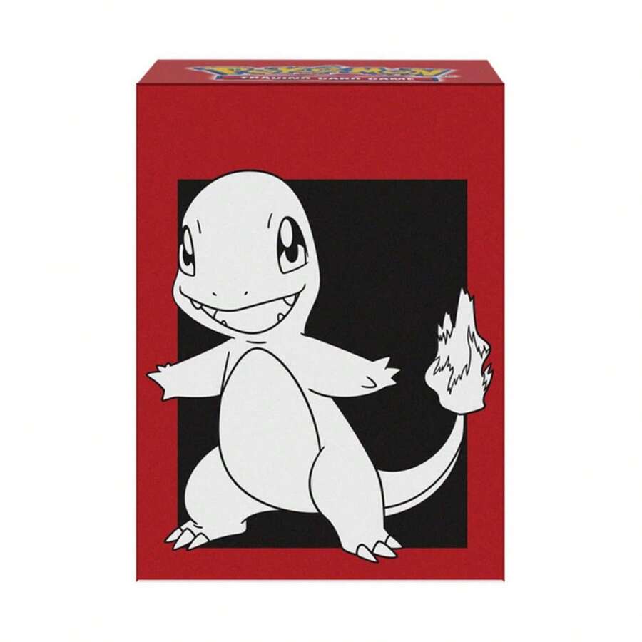 Ultra Pro Charmander Full View Deck Box For Pokémon | TCG Storage, Full View, Self-Locking Lid, Holds 75 Double-Sleeved Cards, Compatible With Deck Divider, Card Organizer - Red - View 1