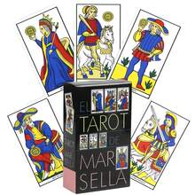 马赛塔罗牌（EL TAROT MARSELLA），一套78张塔罗牌的西班牙版本，适合初学者和爱好者。它可用于占卜和预测、精神之旅和命运探索，也是万圣节、圣诞节和生日的理想礼物。 - 彩色 - 查看 2