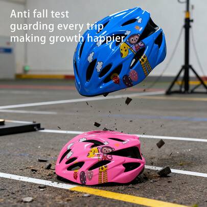 1pc Cute Deer Pattern M Size Sports Helmet - Breathable, Lightweight, Durable, Adjustable Size, Detachable Lining, Ideal For Cycling, Skateboarding And Scooters, Outdoor Gift