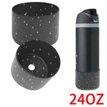 1个硅胶杯套 - 防滑保护水瓶套，适用于14/16盎司、24盎司、32盎司、40盎司水瓶，是节日派对、礼品和家居装饰的理想之选 - 杯子配件 - 彩色 - 查看 17