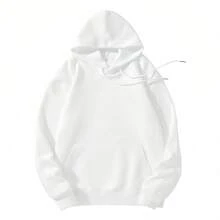1pc Womens Floral Graphic Sweatshirt Regular Fit Drawstring Hooded Sweatshirt Midweight Slightly Stretchy  Comfortable Fleece  Lined Casual Style For Spring  Summer Everyday Wear  Lounging - 白色 - 查看 3