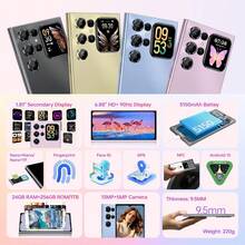 OUKITEL C62 Pro Android 15 无合约手机，24GB+256GB 超值价格，6.88 英寸 90Hz 显示屏，1.81 英寸后屏，5150mAh 智能手机 无合约，13MP+5MP/双卡/指纹/Face ID/BT5.0/NFC - 黑色 - 查看 4