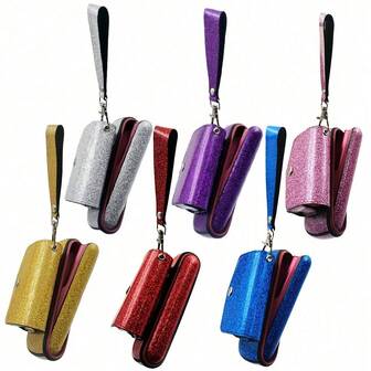 3 In 1 Flower Style Leather Case + Side Cover For IQOS ILUMA Storage Cases, Cigarette Holder Pouch Protective Accessories (Device Not Included), Gifts