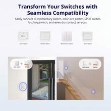 MINIR4,SONOFF Wi-Fi Smart Switch 10A 2400W, Smart Relay Switch Light Switch Works With Alexa/Home Assistant, Remote Control Smart Scheduled Switch, Neutral And Live Wires Required - White - View 6