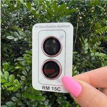 Camera Lens Protector Kit 2x Colored Plain For Redmi 15C - Hot Pink - View 1