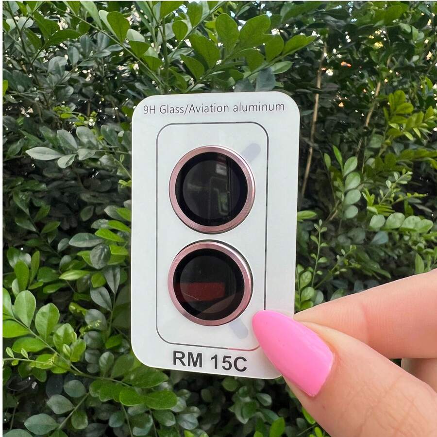 Camera Lens Protector Kit 2x Colored Plain For Redmi 15C - Hot Pink - View 1