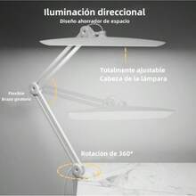 KINGSTEAM La lámpara LED en forma de tiburón tiene una luminancia ajustable y tres tonos de luz, y es amiga con los ojos - Tipo de Enchufe A USA (110-127V) - Ver 3