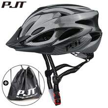 PMT Cycling Helmet Comfort Lining Lightweight Hollow Riding Safety Cap Head Protection Bicycle MTB Helmets Men Women Bike Helmet - W012-黑色 - 查看 1