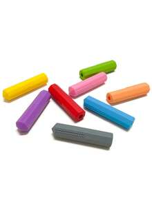 专为自闭症和多动症患者设计的硅胶铅笔帽，适合有咬笔习惯的人，多种颜色可选，成人尺寸，可咀嚼缓解压力，是缓解焦虑、自闭症和多动症的理想选择，也是放松身心的好礼物，有助于提高人们对多动症的认识。 - 彩色 - 查看 6