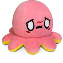 TeeTurtle - The Original Reversible Octopus Plushie - Yellow Happy + Pink Worried - Cute Sensory Fidget Stuffed Animals That Show Your Mood - MàuV - Xem 1