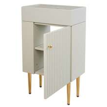 Bathroom Furniture Washbasin With Vanity Unit 55 Cm, Vanity Unit, Small Guest Bathroom Furniture, White