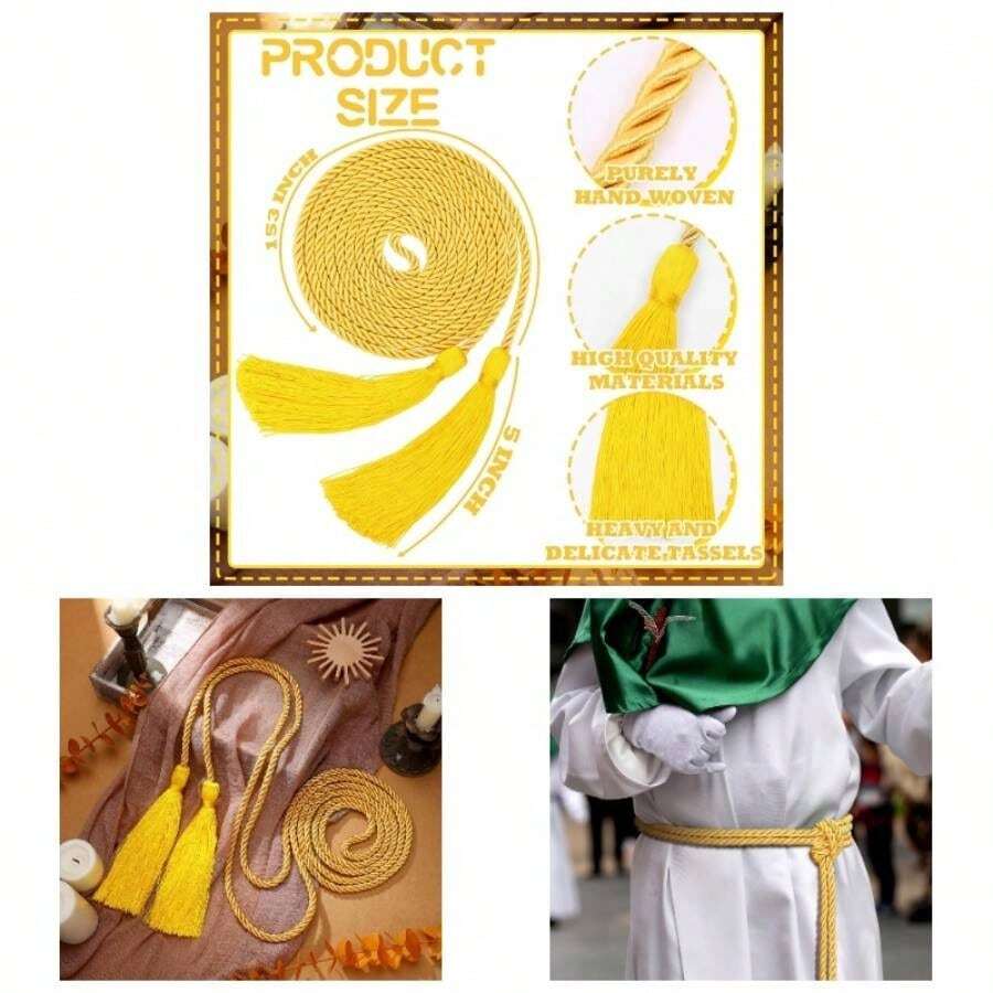 153 Inch Cincture Clergy Rope Monks Religious Rites Celebrating Masses ...