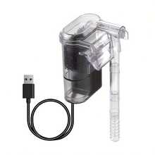 One Mini USB Powered Aquarium Filter Pump With External Waterfall Design - A Compact Aquarium Filter For Both Freshwater And Saltwater Aquariums, Easy To Install, Electricity-Free, Durable And Portable, Suitable For Home, Office Or Outdoor Use. Aquarium Filter Pump, Home Waterfall, Modern Aesthetics, Transparent Design, Aquarium Filtration System - Multicolor - View 7