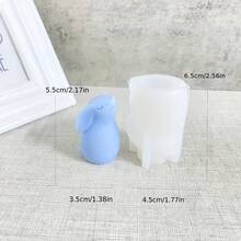 Easter Squinting Rabbit Silicone Mold, DIY Cute Easter Rabbit Candle Resin Silicone Mold - White - View 5