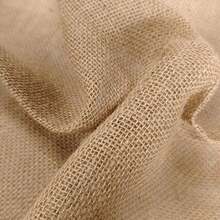天然黄麻布卷，100%亚麻 – 纯色面料，按码裁剪（19.68x59英寸），适用于乡村婚礼装饰、桌旗、工艺品、室内装潢和DIY缝纫项目 – 耐用，可手洗，手工亚麻布 - 彩色 - 查看 4