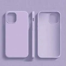 Liquid Silicone Phone Case - Purple Lilac, Anti-Yellowing & Soft Protective, Compatible With IPhone, Waterproof, Shockproof, Anti-Fall, Anti-Scratch - 淡紫色 - 查看 7
