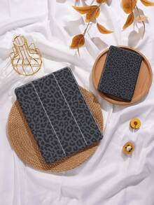 Funda para tableta con estampado de leopardo, compatible con Pad 9.7/10.2/10.5/10.9/12.9/Pro 11, 10th Generation, compatible con Samsung Galaxy Tab S6 Lite 10.4 pulgadas, compatible con Kindle Paperwhite 12th Gen 2024, Kindle (11th Generation) 2022 Release, protección contra caídas suaves, soporte inteligente/activación/suspensión automática