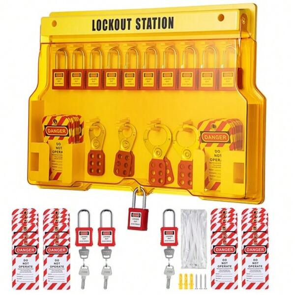 58 PCS Lockout Tagout Kits Electrical Loto Kit Electrical Risk Removal