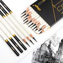 1 pieza Lápiz de carbón con anillo de oro blanco perlado, diseñado para el dibujo y la creación artística. Cada lápiz de carbón ofrece una experiencia de escritura suave, una expresión de detalles precisos y le ayuda a crear fácilmente hermosas obras de arte. El Body diseñado profesionalmente y el agarre cómodo garantizan comodidad incluso durante un uso prolongado. Adecuado para entusiastas del dibujo y creadores de arte, ya sea para el dibujo diario, el diseño de bocetos o la creación artística delicada, puede proporcionar un excelente rendimiento. (El color y el estilo se envían al azar)