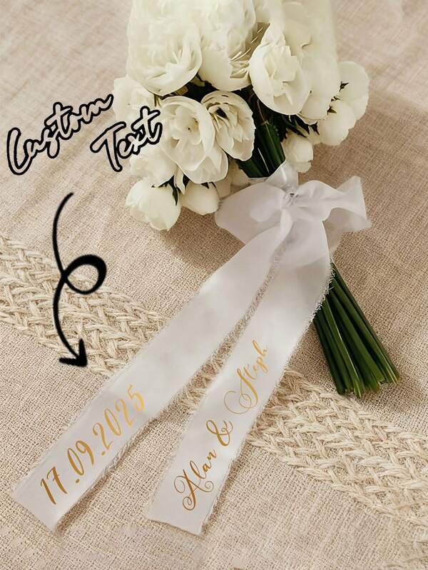 Customizable Butterfly Veil For Brides-To-Be - Elegant White Polyester Bridal Headpiece With Personalized Ribbon, Wedding Accessory, Bridesmaid Gift, Photography Prop, Bridal Shower Gift