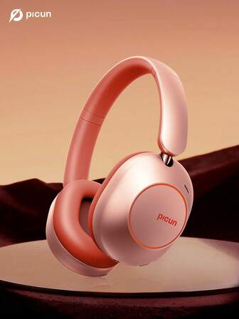  [Fones de Ouvido Sem Fio com Cancelamento de Ruído] Fones de Ouvido com Cancelamento Ativo de Ruído Híbrido Picun F6 Proporcionam 120 Horas de Tempo de Reprodução com ANC, 16 Modos de EQ, Modo de Transparência, Design Sem Fio Over-Ear, Recursos de Áudio Espacial e Rastreamento de Cabeça.