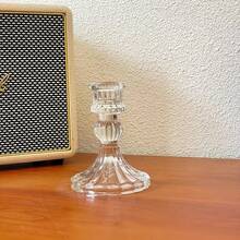 3/2 szt./1 szt. szklanych świeczników, stojące europejskie retro tłoczone kryształowe świeczniki, dekoracja stołu w salonie na walentynki, aromaterapeutyczna podstawa świecy, romantyczna dekoracja - świeczniki i świeczniki do domu, salonu, sypialni, hotelu/restauracji/przestrzeni komercyjnej - idealne na wesela, walentynki i Nowy Rok